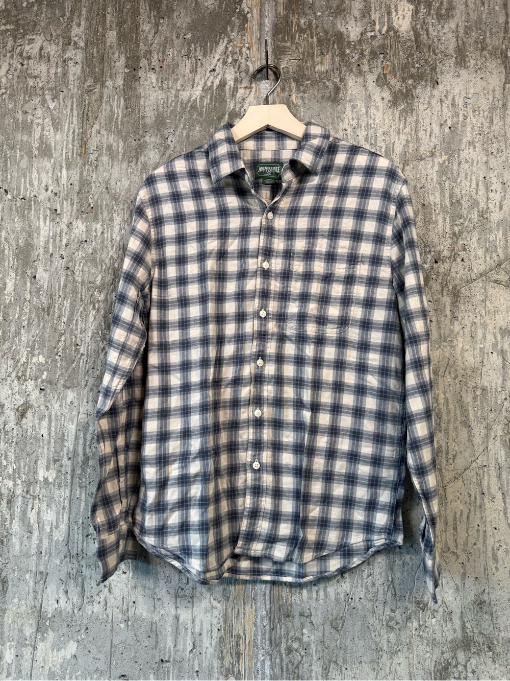 AMERICAN EAGLE Men's Plaid Flannel Shirt Size S